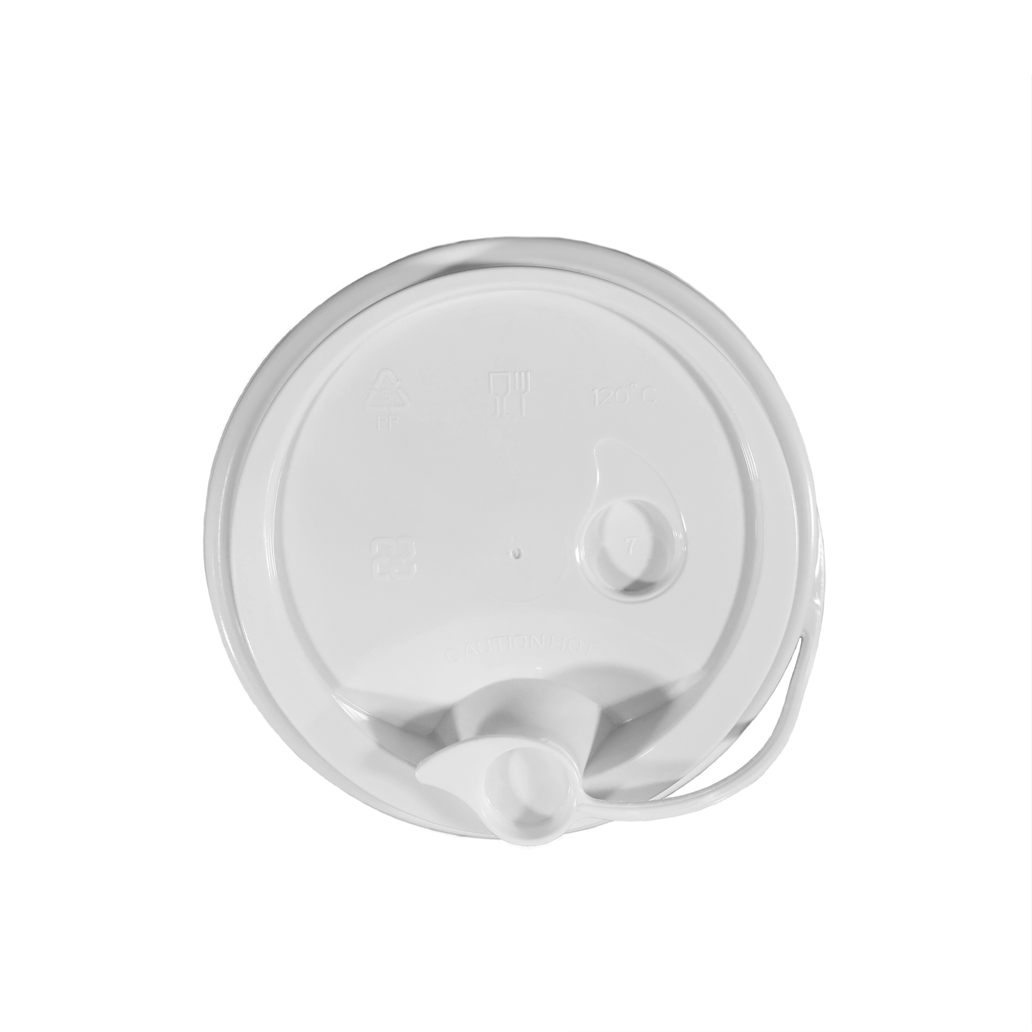 Tapa blanca vaso 90mm - 50pz