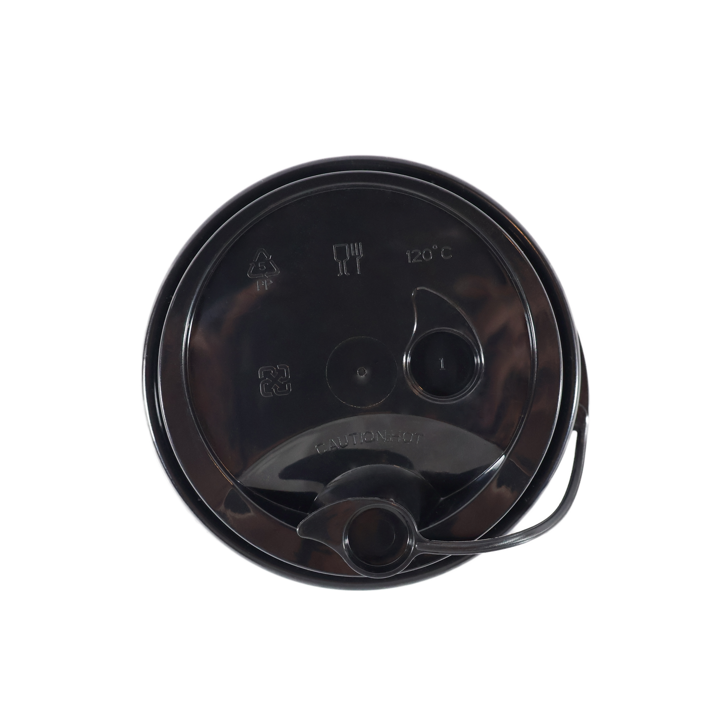 Tapa negra vaso 90mm - 50pz