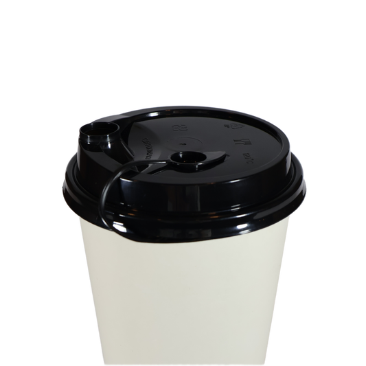 Tapa negra vaso 90mm - 500 piezas