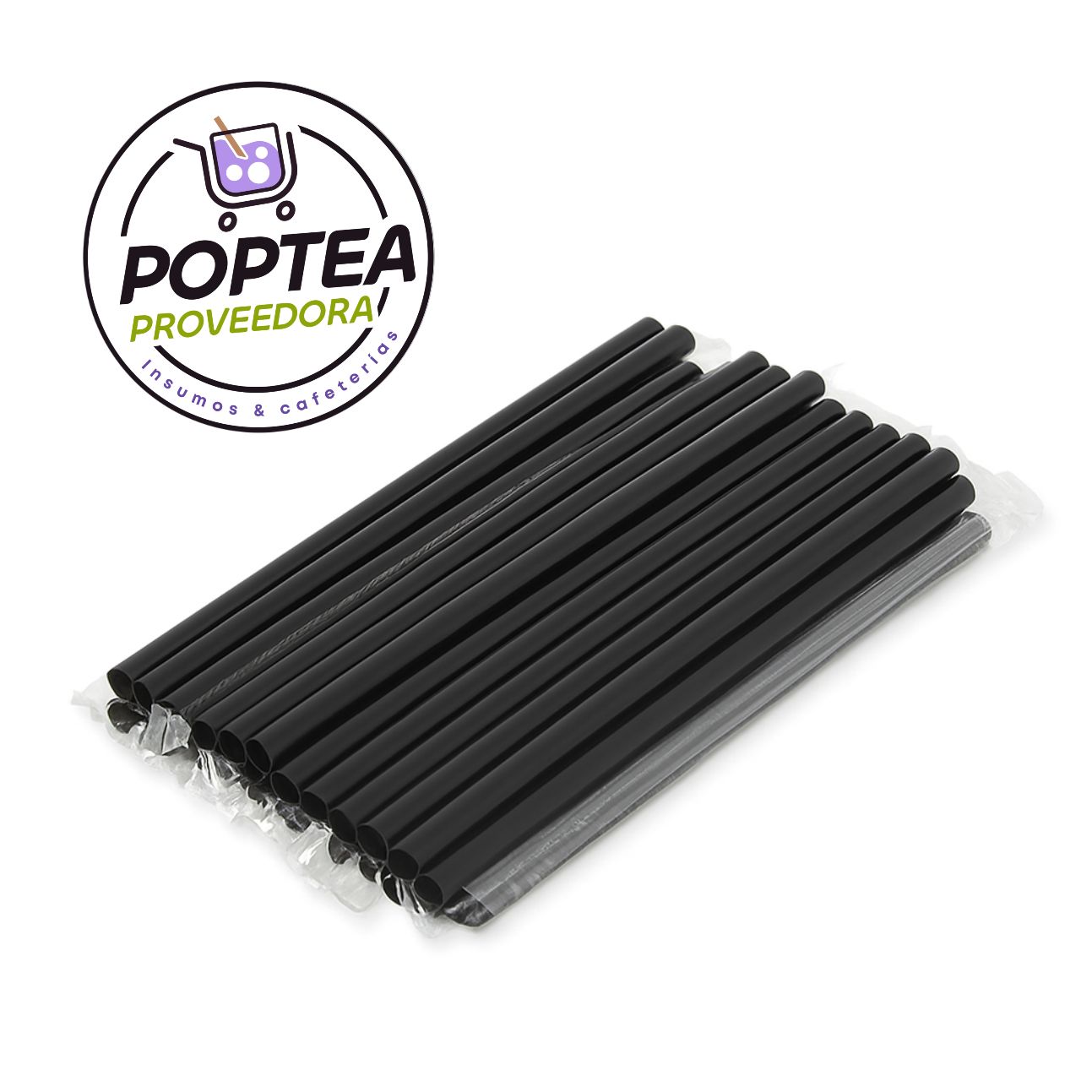 Popotes Negro para Tapioca